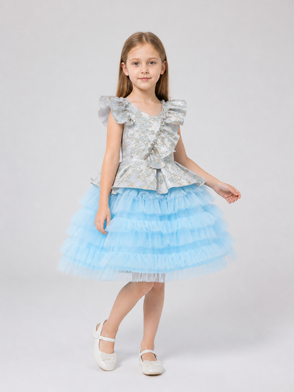 AL056 Princess Dress with Tulle Skirt for Performances Costume Dresses detail 2