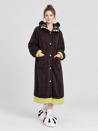 Long Hooded Robe with Ears