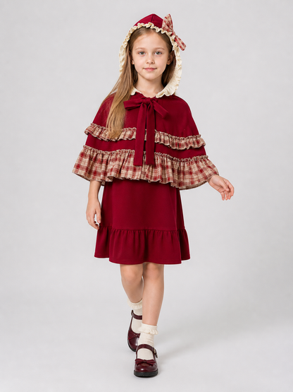 Red Riding Hood Hooded Carnival Dress Costume Dresses detail 2