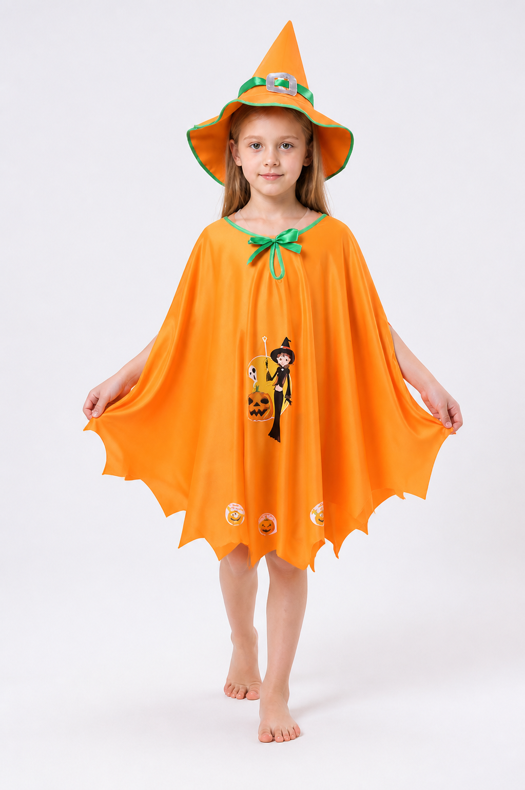 Carnival Costume with Cape and Pointed Hat Costume Capes detail 2