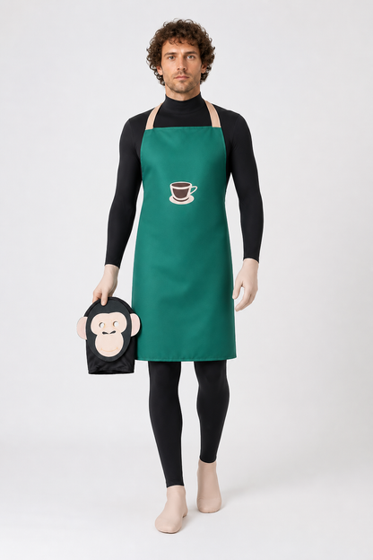 Monkey Kigurumi Costume with Apron
