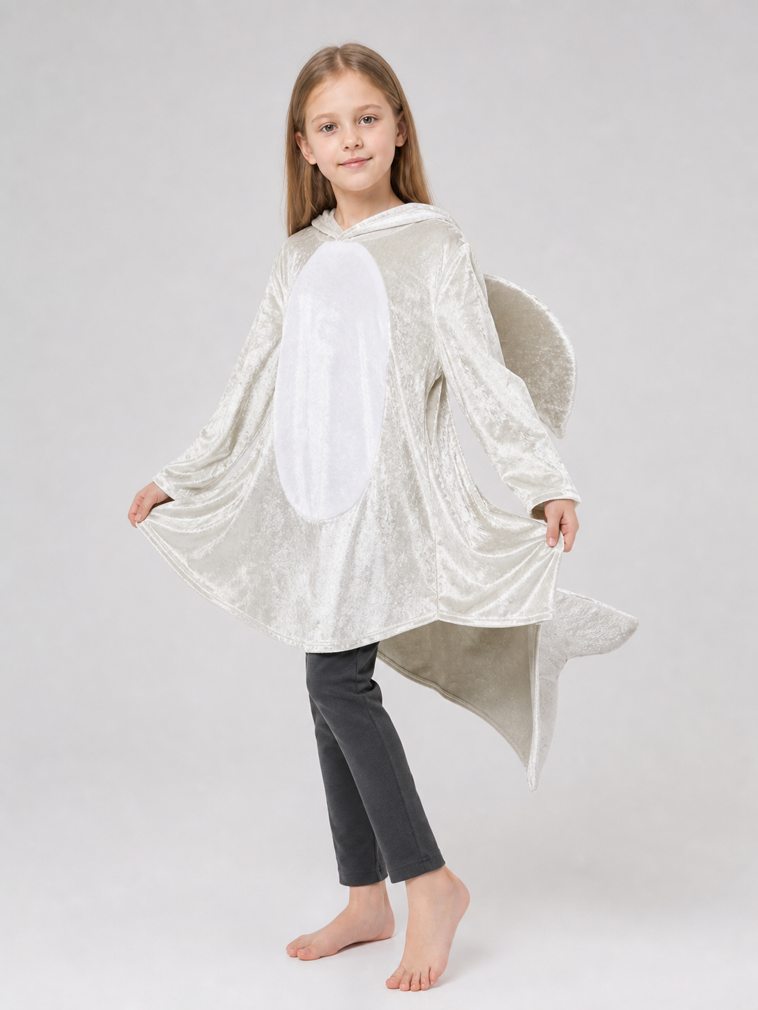 Shark Costume for Role-Playing, Silver