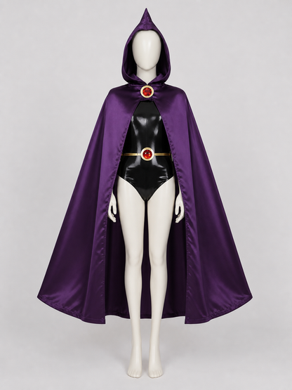 Raven Teen Titans Cosplay Costume with Cape Costume Capes detail