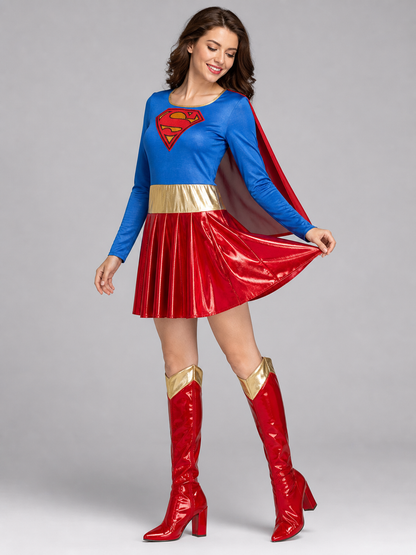 Superhero Costume: Dress with Boot Covers for Cosplay Costume Dresses detail 2