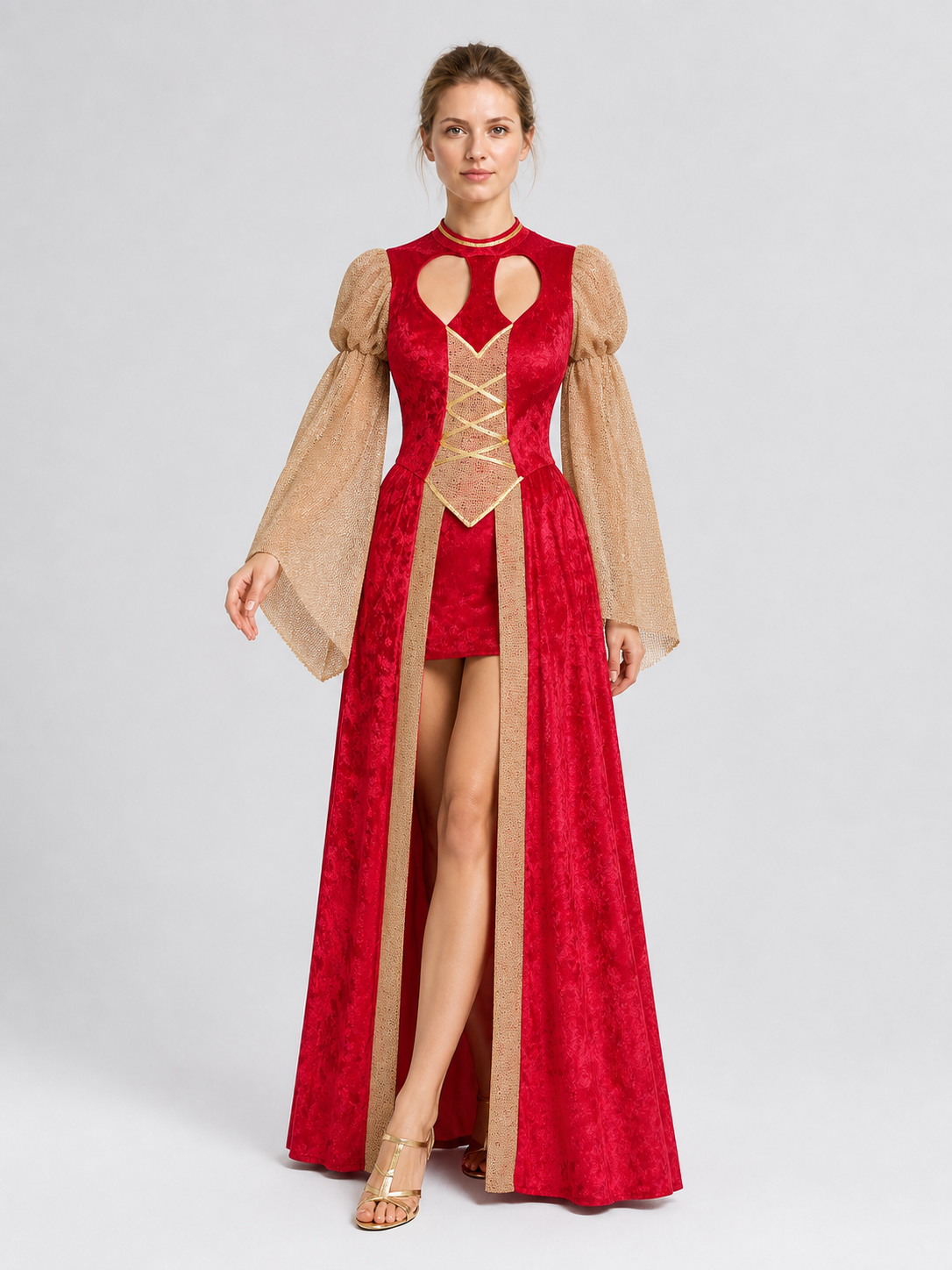 Pharaoh Cosplay Dress with Wide Sleeves Costume Dresses detail 2