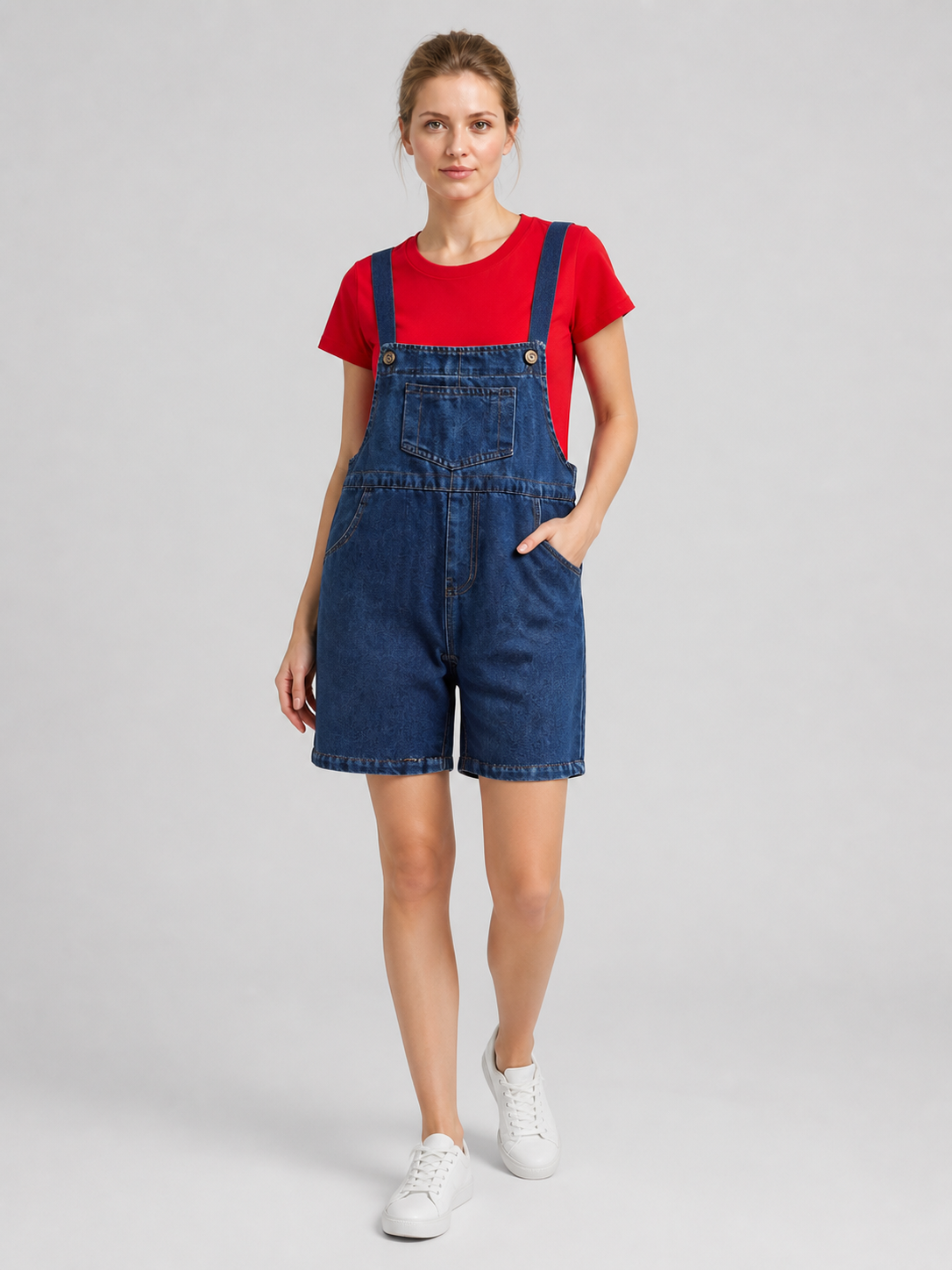 Children’s Mario Costume: Red T-Shirt and Blue Shorts