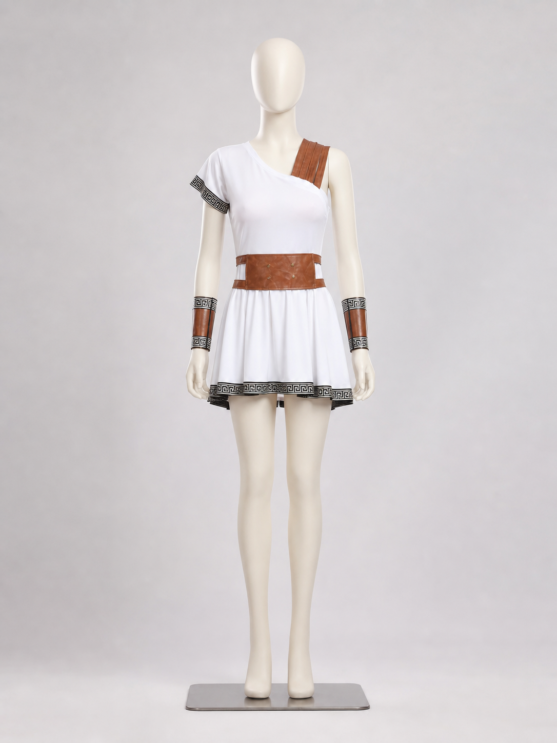 Historical Costume Dress with an Asymmetrical Shoulder