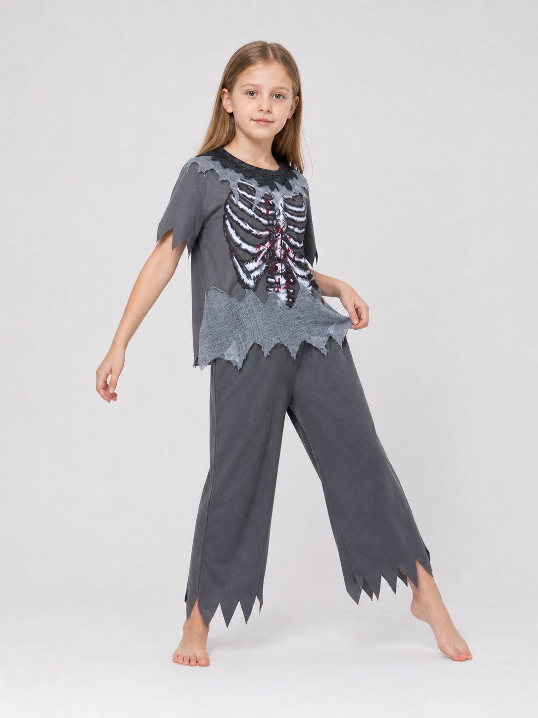 Halloween Skeleton Costume: Shirt and Pants