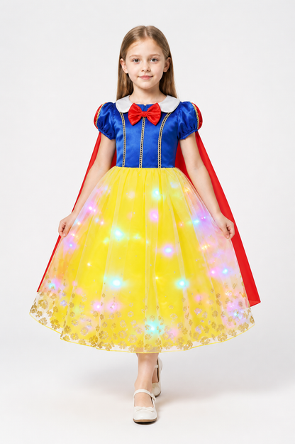 Princess Costume with LED Lights, Cape, and Bow Costume Capes detail 2