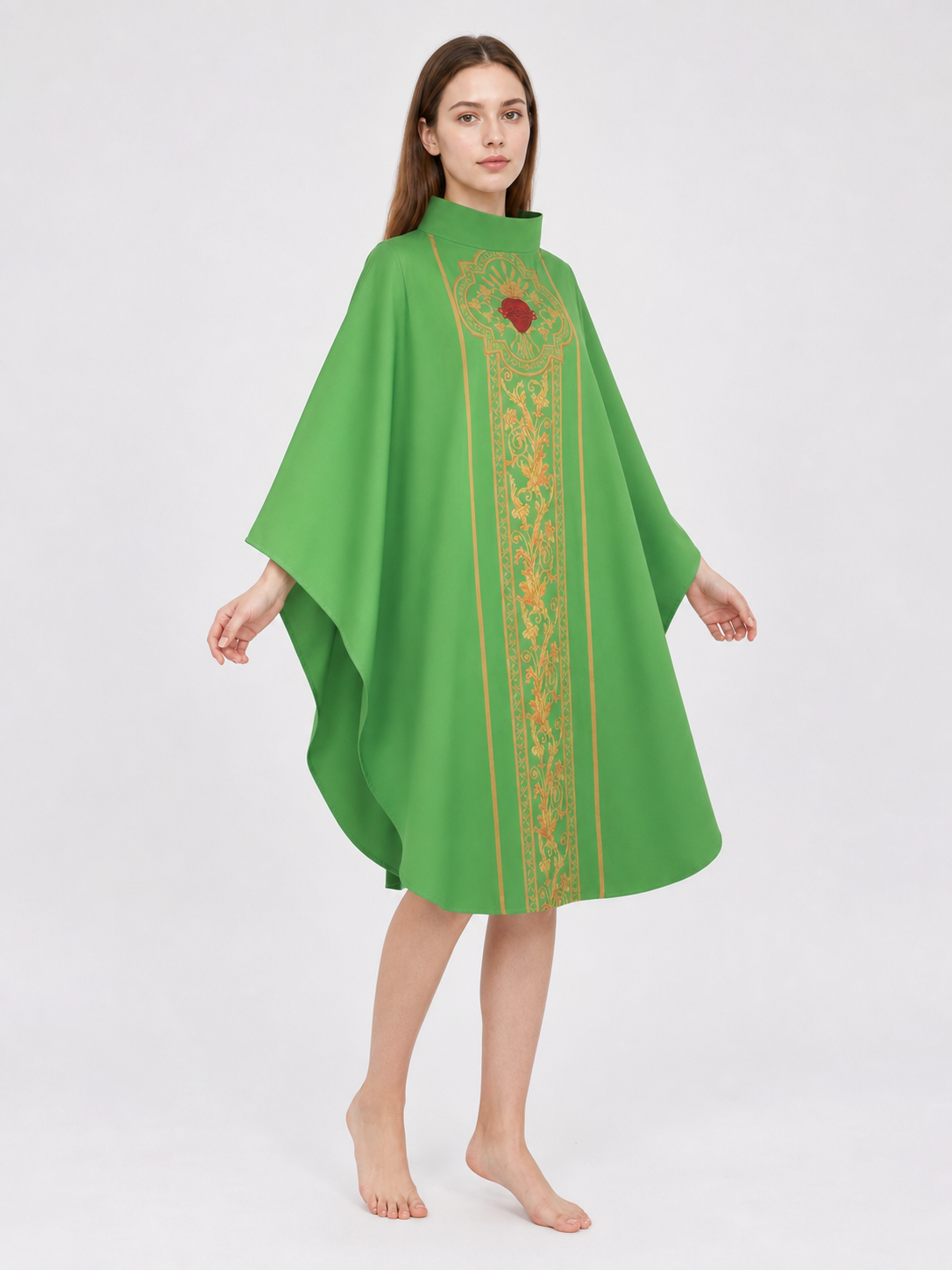 Cosplay Robe Costume with Gold Accents