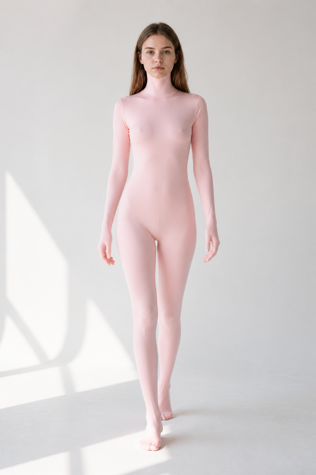 Pink Hooded Jumpsuit with Paws and a Zipper product detail 2