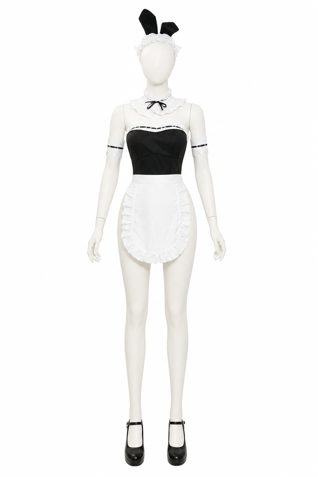 Bunny Ear Costume with Apron and Ruffles Costumes detail 2