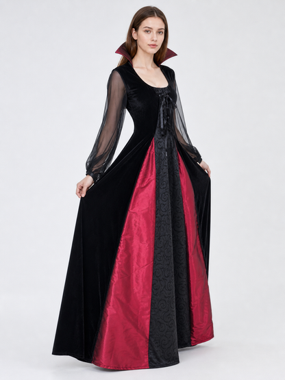 This striking gothic-style costume is designed for expressive looks at