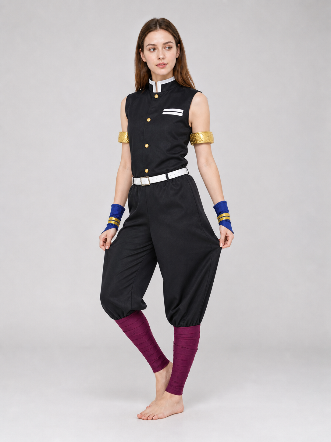 Uzui Tengen Cosplay Costume with Decorative Swords