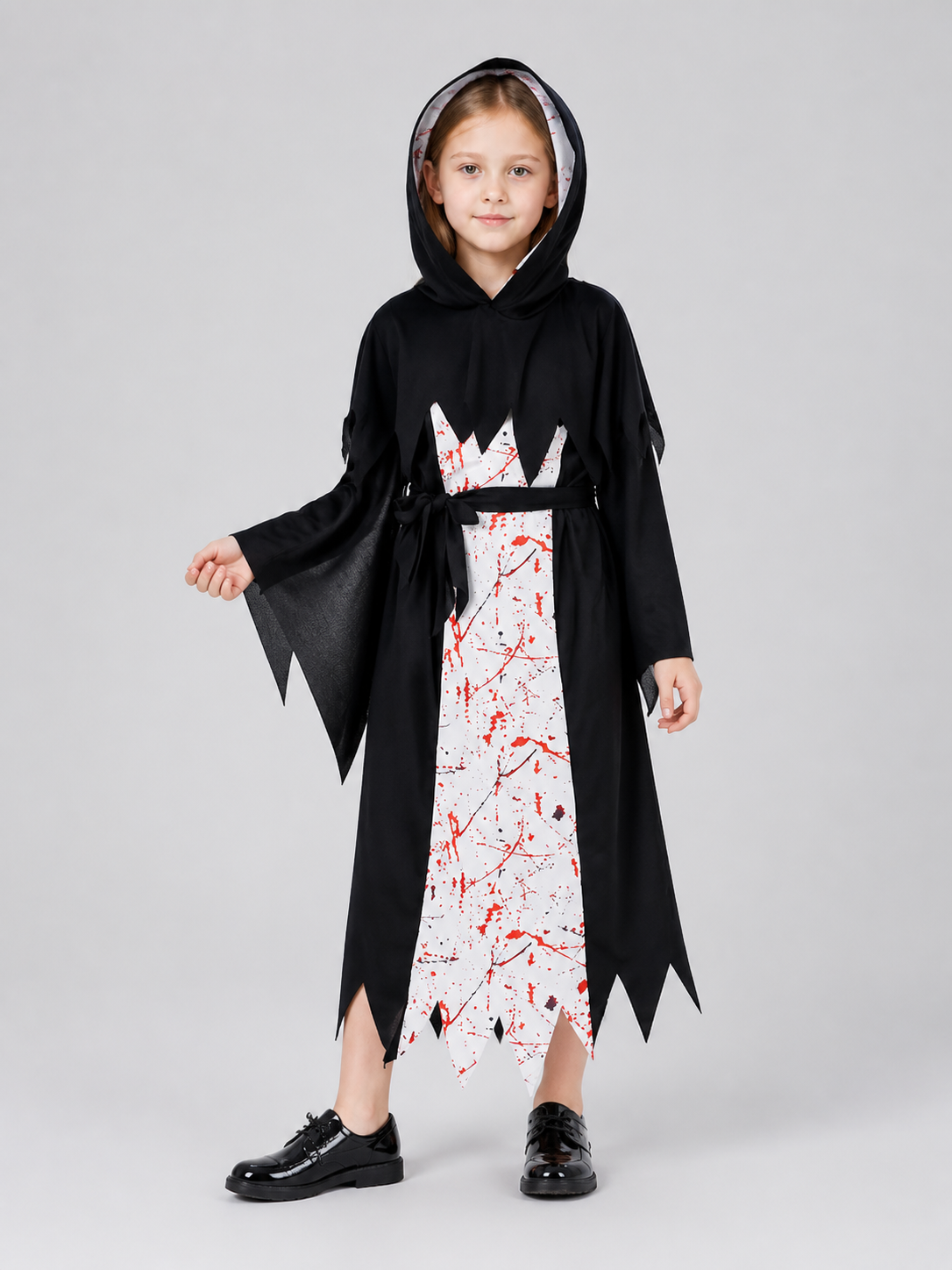 Hooded Grim Reaper Cosplay Costume for Halloween Costumes detail 2