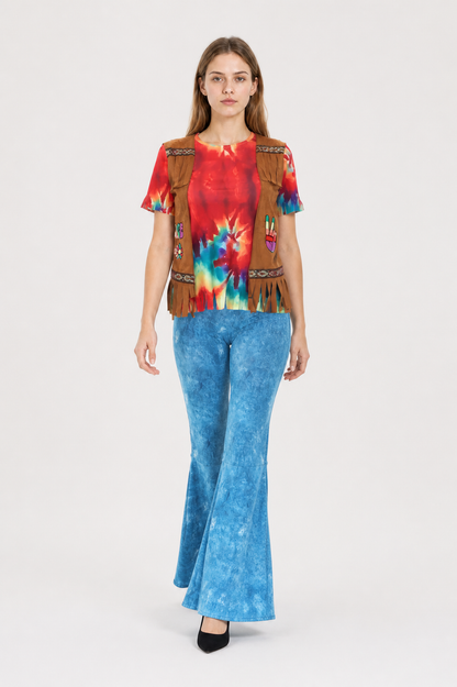 Retro Stage Costume with Fringe and Flared Pants Costumes detail 2