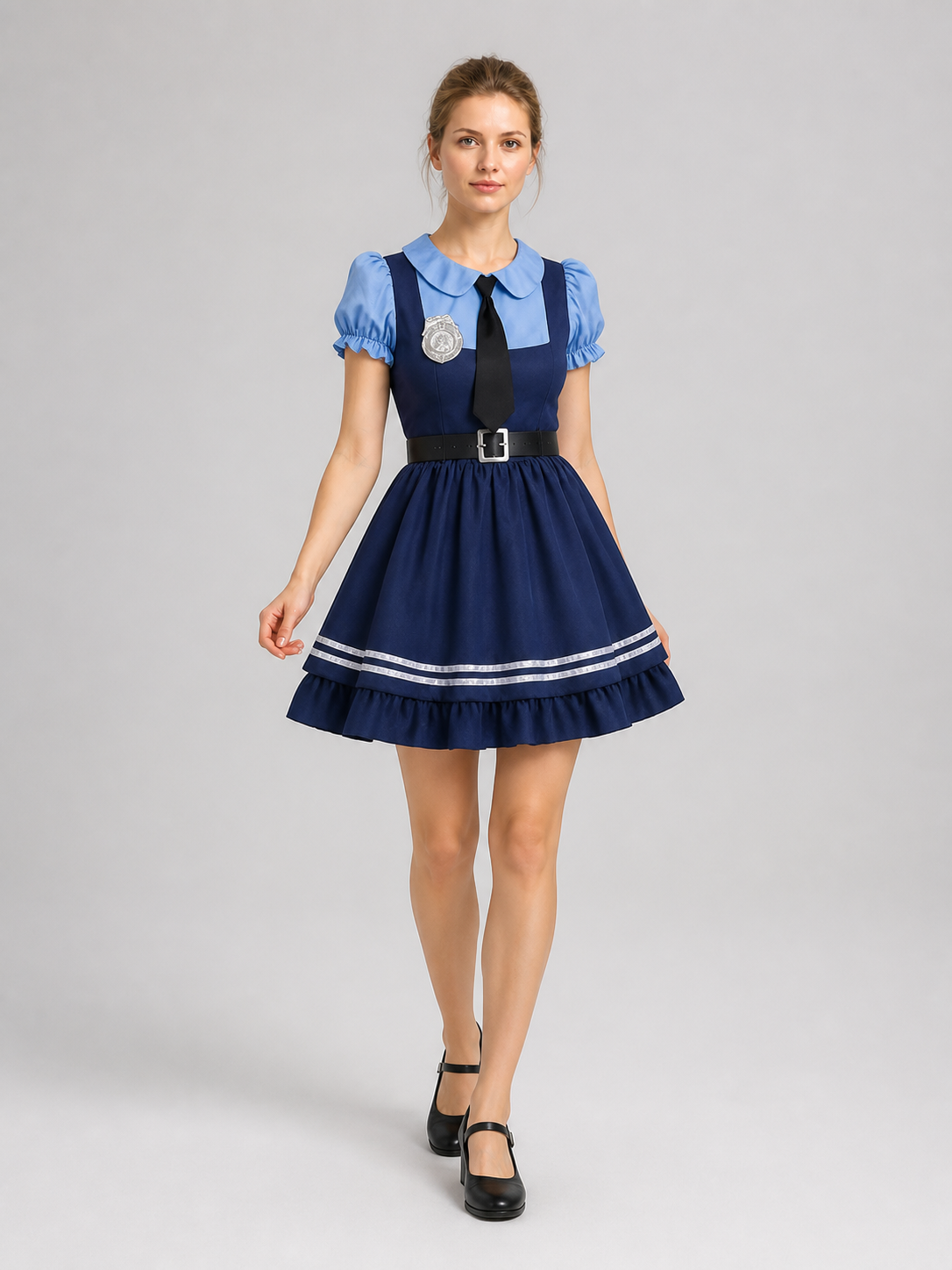 Judy Cosplay Costume, Dress with Accessories Costume Dresses detail 2