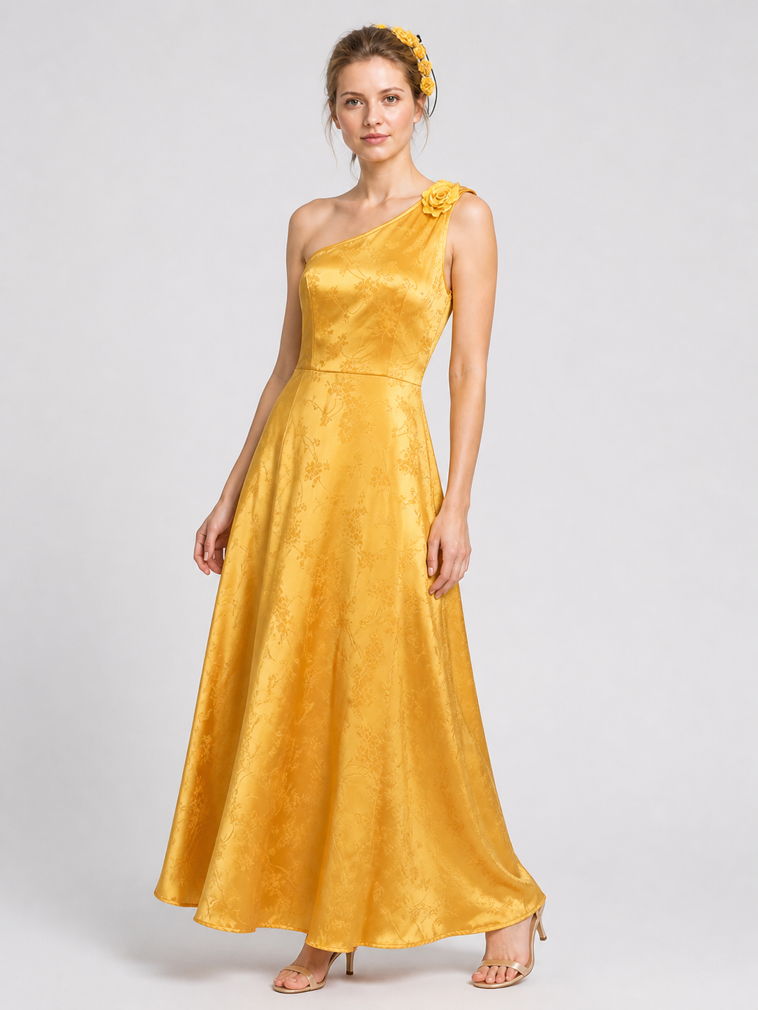 Judy Cosplay Costume: Gold Dress and Hair Accessory Costume Dresses detail 2