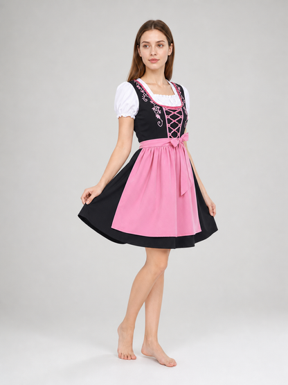 Women's Beer Girl Dress, Bavarian Costume on-model alternate view