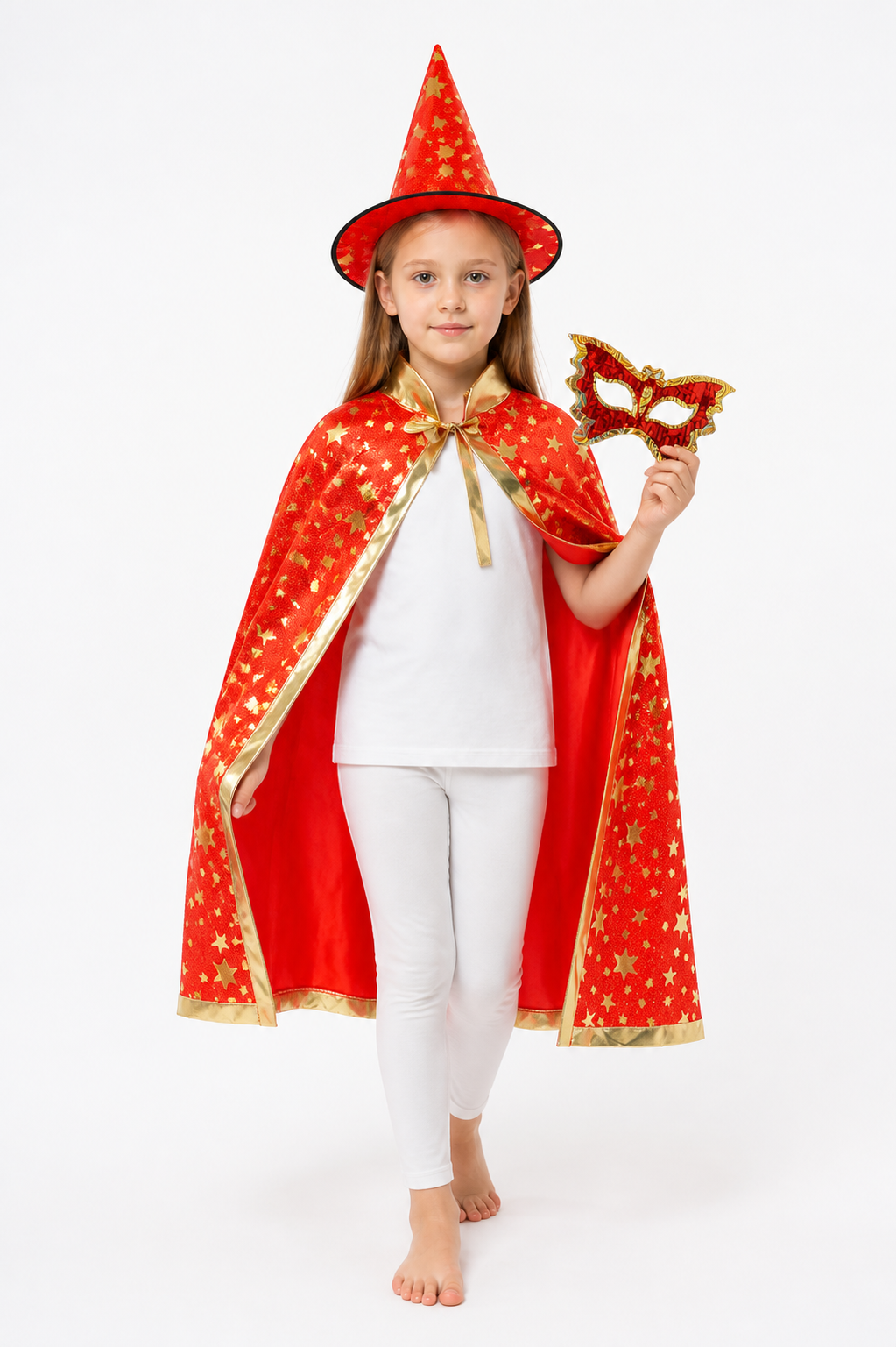 Kids' Halloween Cape with Hat and Mask Costume Capes detail 2