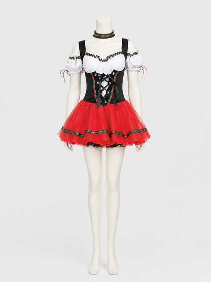 MDD Bavarian-Style Dress, Corset, Full Skirt Costume Dresses detail 2
