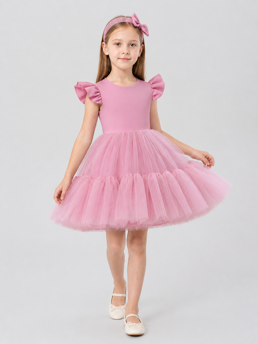 Girls' Dressy Princess Dress with Headband Costume Dresses detail 2