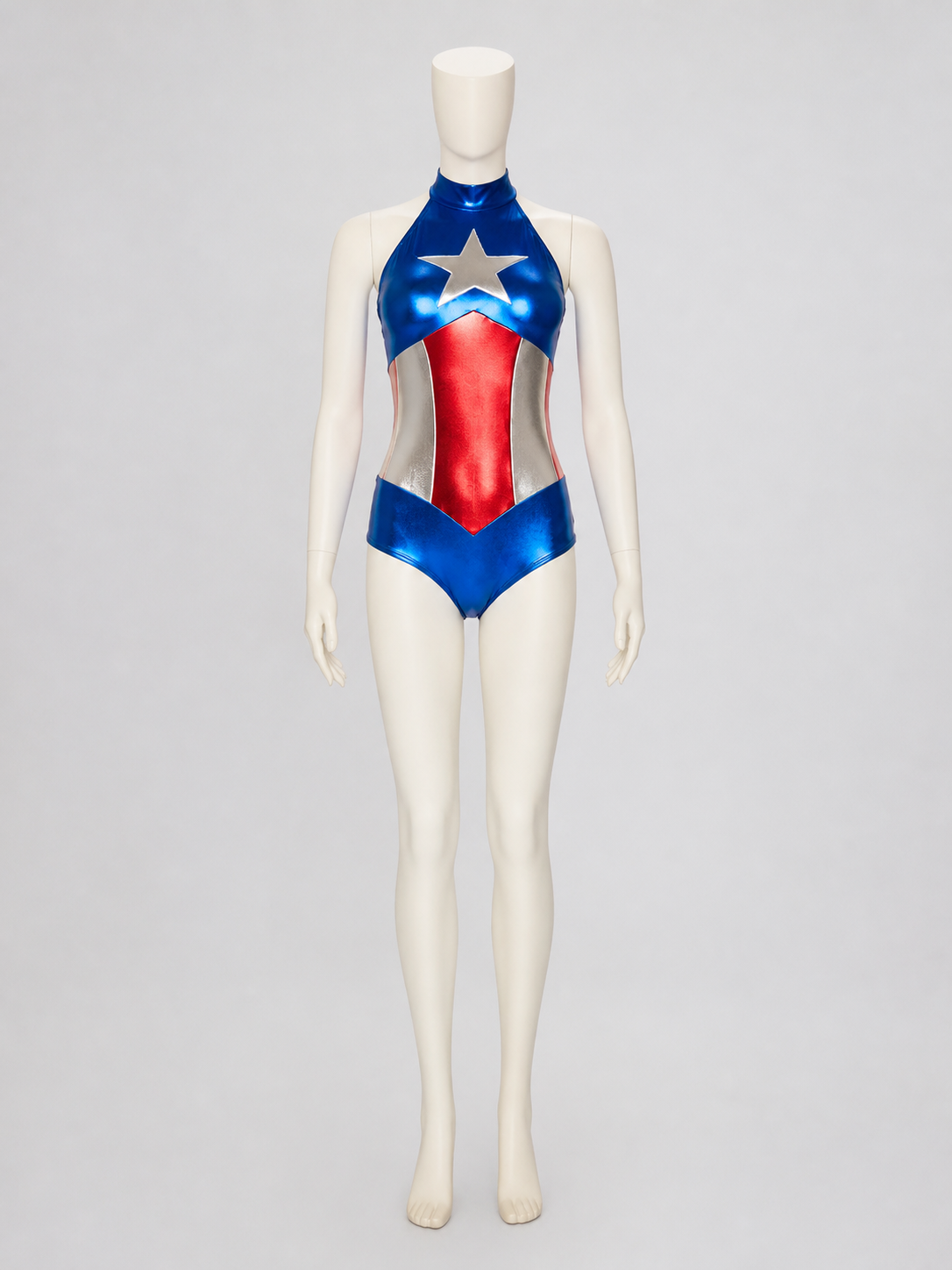 Superhero Costume with Stars for Cosplay Costumes detail