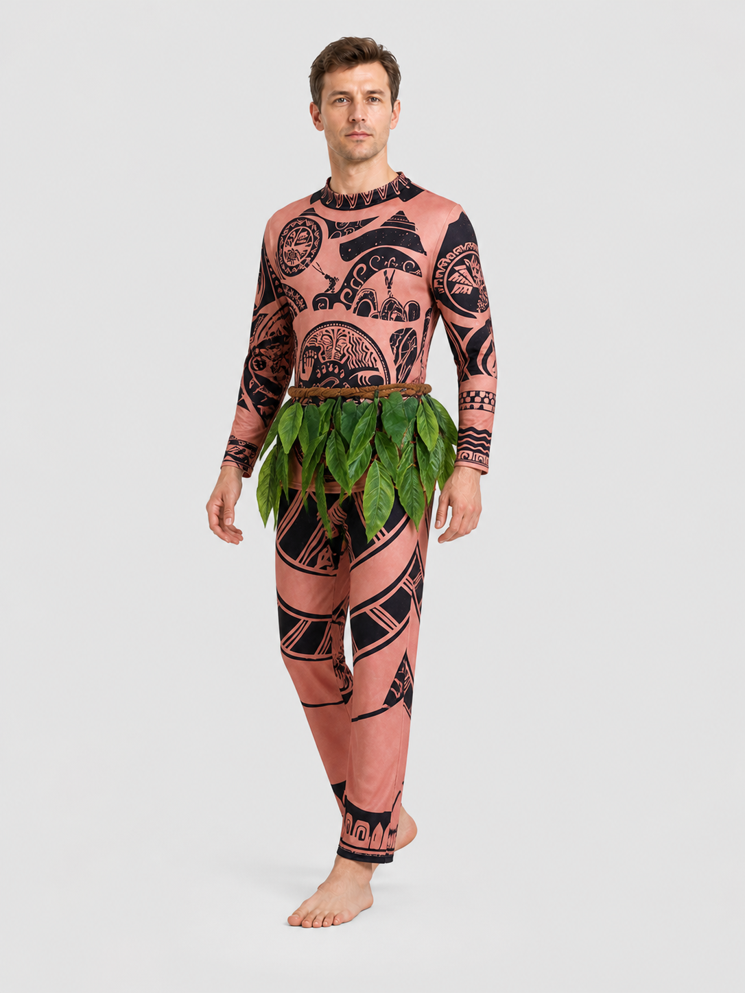 Maui Carnival Costume from Moana with Grass Skirt Costumes detail 2