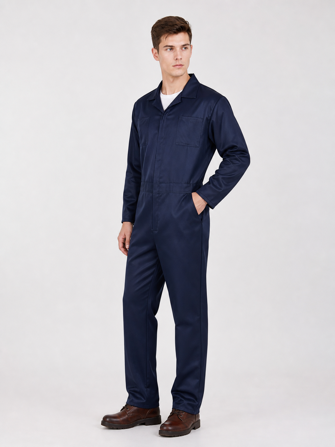 Adult Blue Costume Jumpsuit with Knives