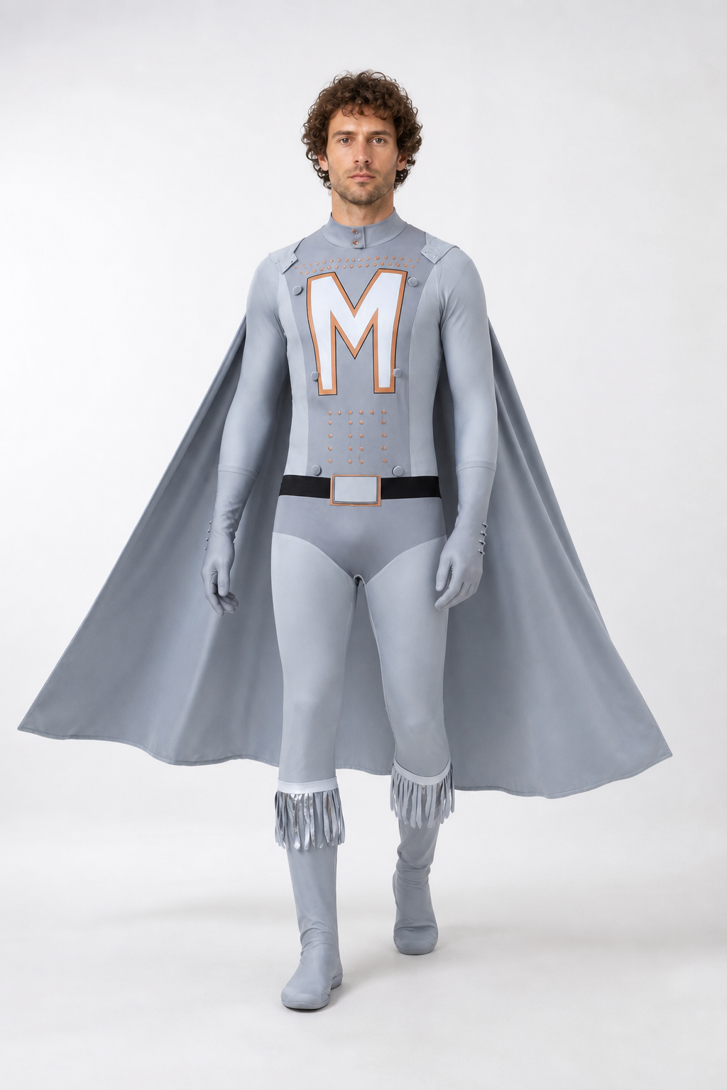 Megamind Character Costume with Cape and Gaiters Costume Capes detail 2