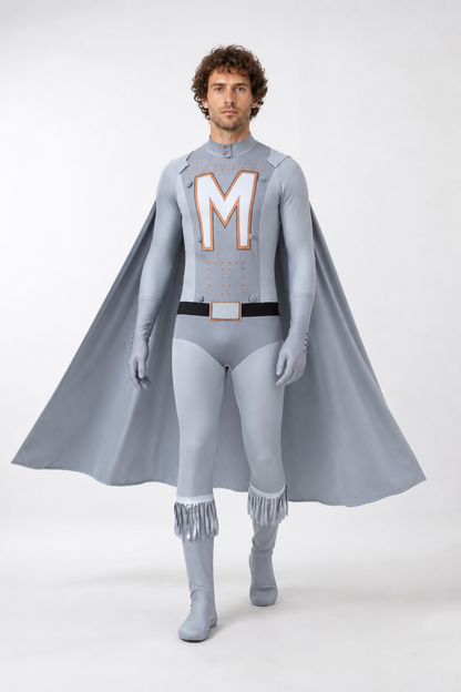 Megamind Character Costume with Cape and Gaiters Costume Capes detail 2