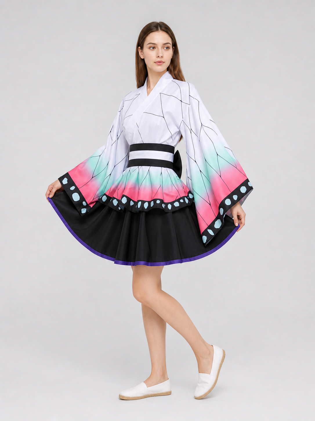 Demon Slayer-Style Cosplay Dress