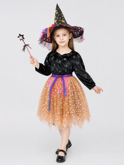 Witch Costume with Skirt and Magic Wand Costume Accessories detail 2