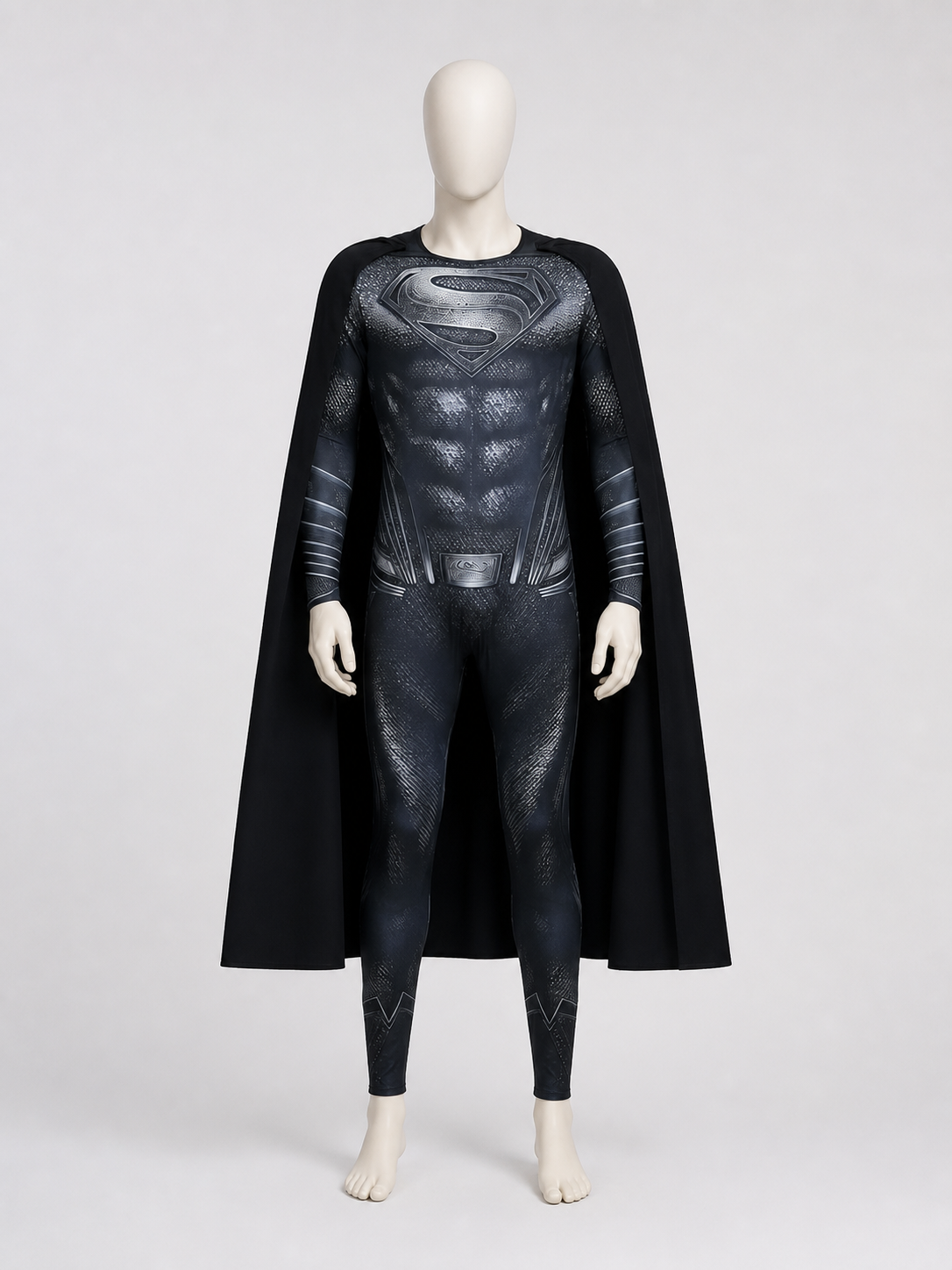 Superman Costume: Black Jumpsuit with Cape for Cosplay Costume Capes detail 2