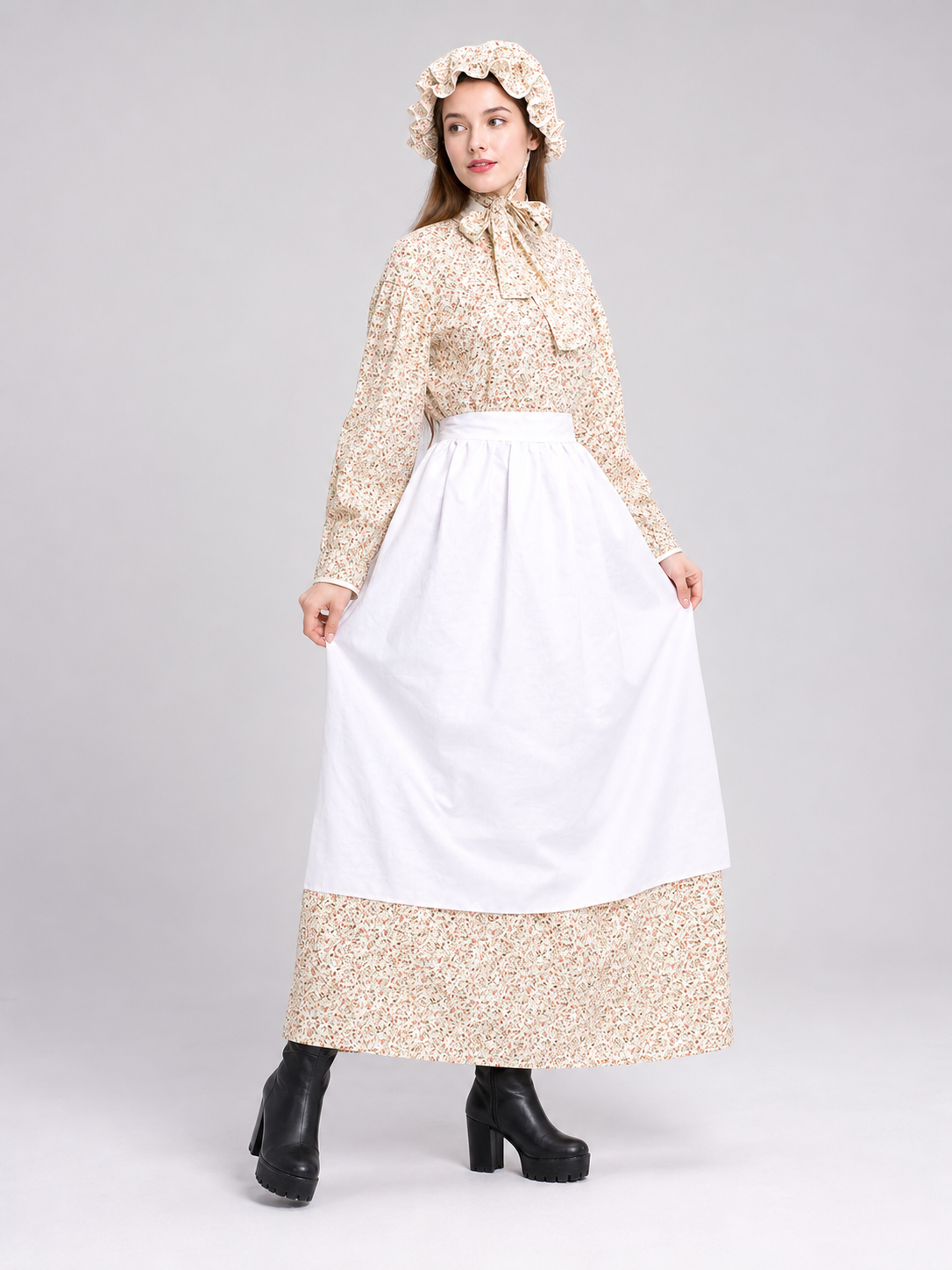 Grandmother She-Wolf Carnival Dress with Apron