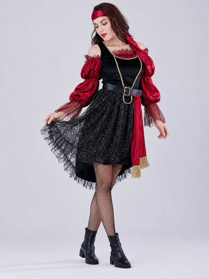 Halloween Pirate Costume: Dress, Belt, Accessories Costume Dresses detail