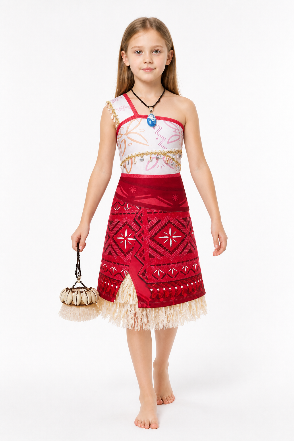 Moana Carnival Dress with Fringe and Pendant Costume Dresses detail 2