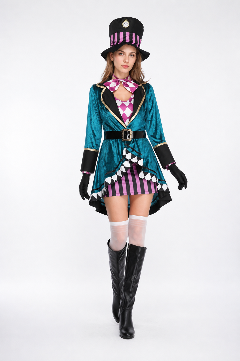 Magician Stage Costume with Asymmetrical Skirt Costumes detail 2