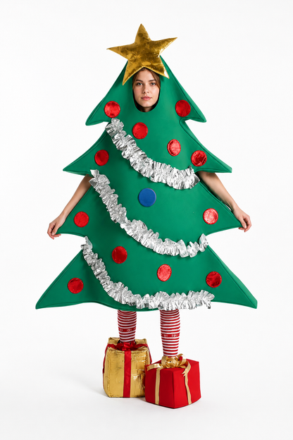 New Year's inflatable Christmas tree costume with gifts Costumes detail 2