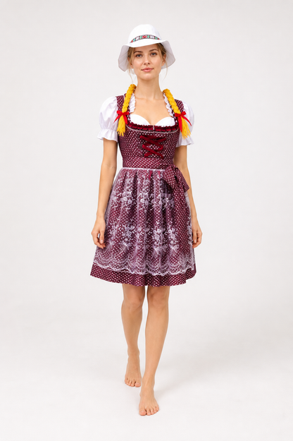 Bavarian Dress with Corset, Apron, and Hat Costume Dresses detail 2