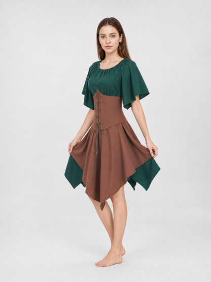 Medieval Renaissance-Style Costume Dress