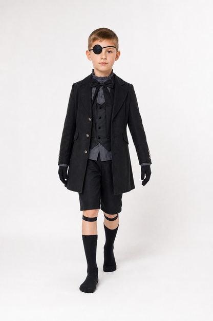 Black Butler Cosplay Costume with Vest Costumes detail 2