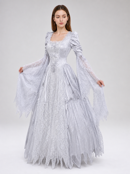 Halloween cosplay costume dress with a full skirt