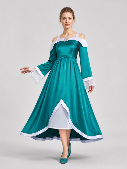 Rosalina Cosplay Dress, Long, with Brooch Costume Dresses detail 2