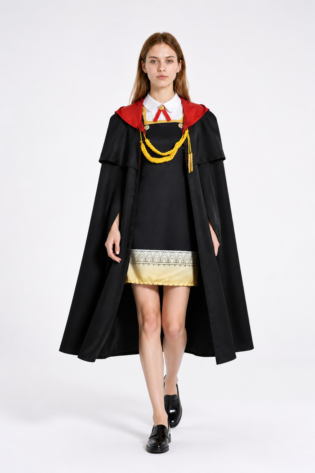Anya Cosplay Costume from Spy x Family with Cape