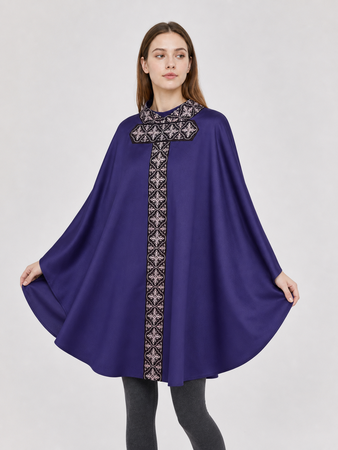 Cosplay Robe with Geometric Pattern