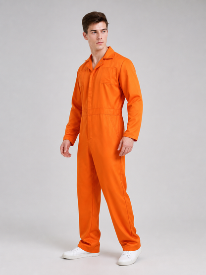 Orange Jumpsuit with Accessories