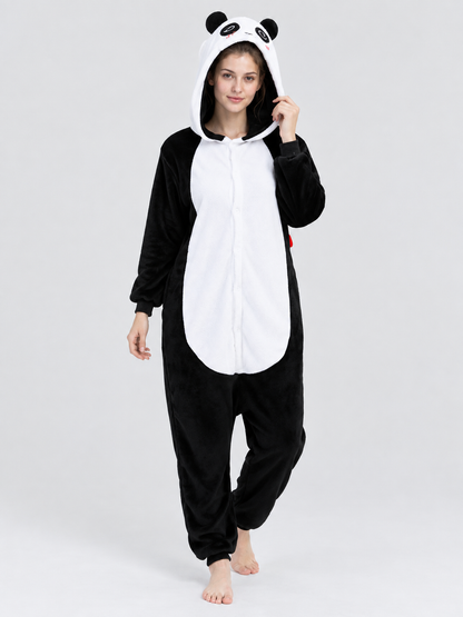 Panda Onesie Pajama with Hood and Ears