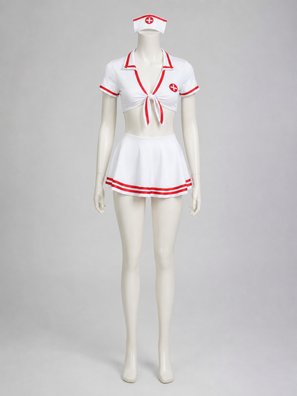 Medical Cosplay Costume with Red Crosses