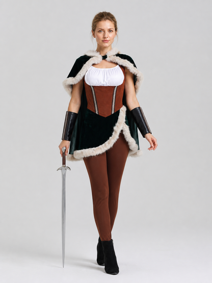 Medieval Viking Costume for Halloween and Christmas Costumes detail 2